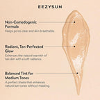 BARE Tinted Sunscreen SPF 50 – Non-Greasy, Water-Resistant, Vegan & Reef-Safe with Hyaluronic Acid & Jojoba Oil – 1.69 fl oz – Tan