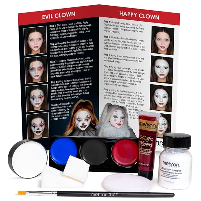 Mehron Makeup Premium Character Kit (Clown)