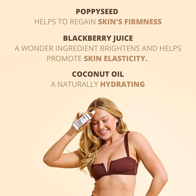 Skinny Tan Tan and Tone Self Tanning Oil Spray - No Need to Rinse - Hydrating and Toning Self Tanner for Healthier Looking Skin - Blurs Appearance of Stretch Marks - Dark Self Tan - 4.9 oz