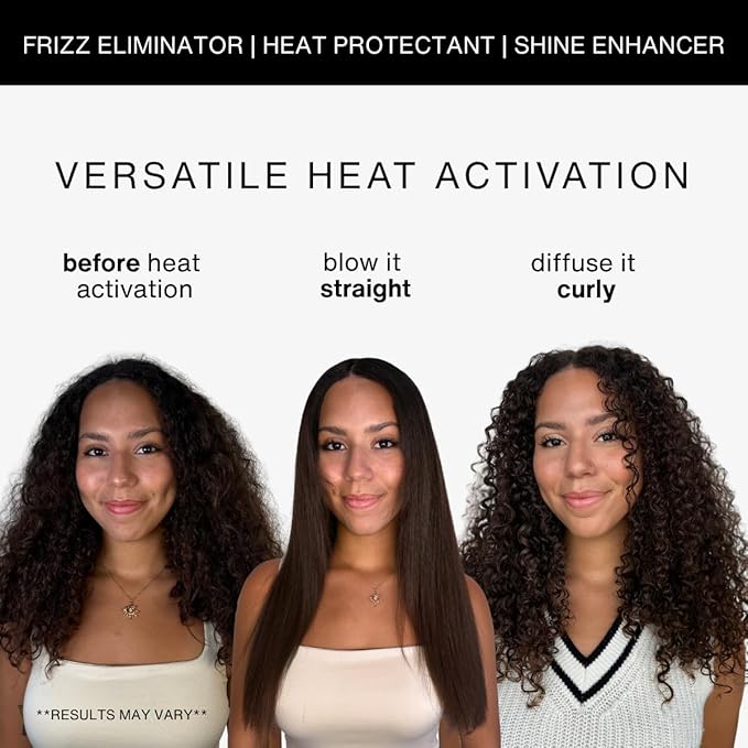 Lasio Adios Frizz Heat Protectant & Styling Spray - Eliminates Frizz, Adds Shine, Softness & Moisture, Long-Lasting Control, Lightweight Formula for Glossy, Sleek Hair, Up to 3 Washes 4oz/118ml