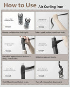 Ukliss Hair Dryer Brush 6 in 1, Hot Air Brush & Styler with ALCI Safety Plug, Ionic Blow Dryer Brush for Frizz Free Salon Blowout, Volumizing & Auto Curls, for Fine to Normal Hair,White