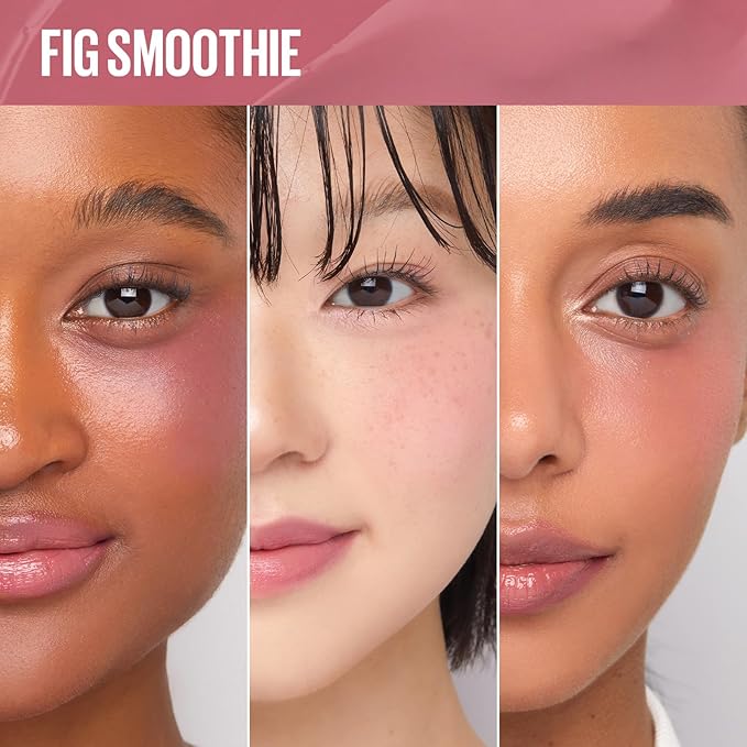 Kaja Cheek & Lip - Dewy Bar 04 Fig Smoothie | Creamy Blusher and Balm Multi-Stick, 45% Moisturizing Oil, Apple Extract, Vitamin-Hyaluronic Acid Infused, High Shine, 10g