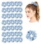 36Pack Womens Silk Scrunchies Satin Scrunchy Hairtie Hairbands Silky Hair Ties Elastics Hairs Bow Accessory Ponytail Holder