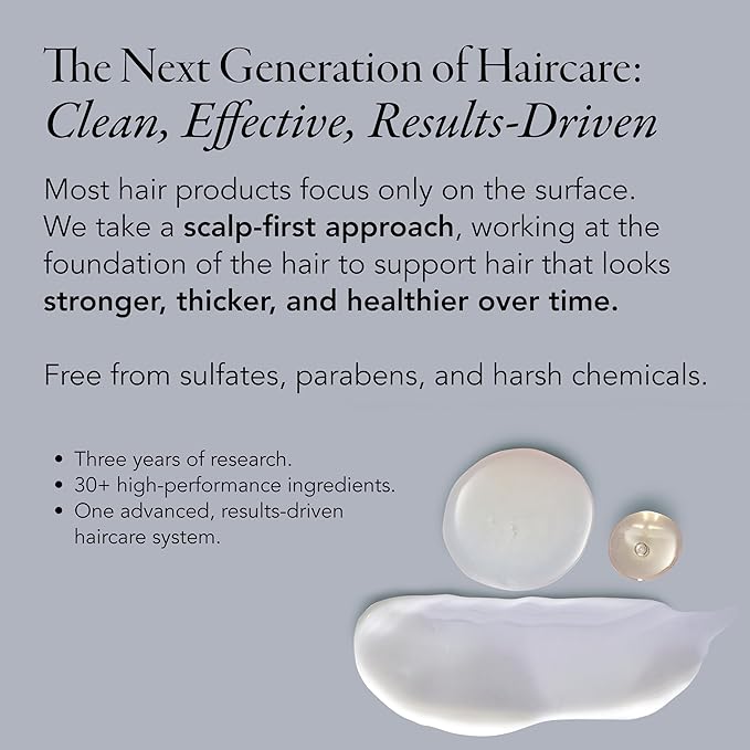 Caldera + Lab The Hair Care System | Men’s Bundle for Healthier, Fuller Hair, Scalp-Focused & Sulfate-Free – Shampoo, Conditioner & Serum Set, Dermatologically Tested