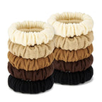 10 Pcs No Damage Hair Ties Thick Hair Elastic Rubber Bands Hair Accessories Scrunchies Seamless for Women