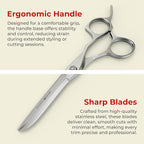 Suvorna 5.5″ Professional Hair Cutting Scissors - Razor Edge Barber Scissors for Hair Cutting - 5.5" Japanese Steel Hair Cutting Shears for Professionals and Homeuse - Hair Shears for Women & Men