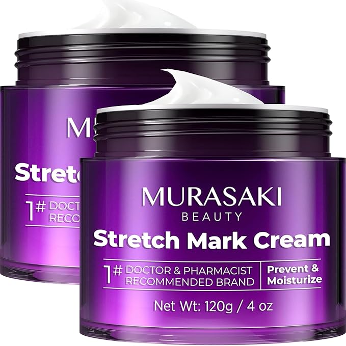 Stretch Mark Cream Prevention for Pregnancy - Maternity Cream for Stretch Marks Removal | Nourishing Formula – Prevents Stretch Marks & Improves Elasticity - 4 oz (120g) (2 Pack)