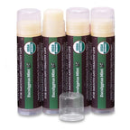 Earth's Daughter USDA Organic Lip Balm Stocking Stuffers 4-Pack Eucalyptus Mint Flavor - Beeswax, Coconut Oil, Vitamin E - Best Lip Repair Chapstick for Dry Cracked Lips.