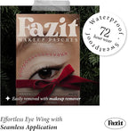 Fazit Makeup Patches - Candy Cane Eye Wings - Glow Up Make-Up Patches - Cute Glitter Makeup Accessories for Women - Cosmetic Glitter for Face