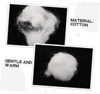 2pack Cotton Balls for Makeup Removal Nail Polish Soft Cotton Swabs Washable Face Pads Household Applicators Multi-Purpose Balls