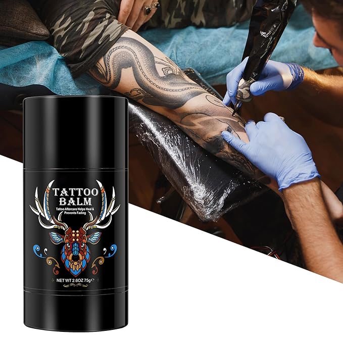 2pack Tattoo Aftercare Butter Balm, 2.6 oz, Old & New Tattoo Moisturizer Healing Brightener for Color Enhance, Natural Tattoo Cream