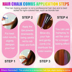 10 Colors Festive Fun Hair Chalk Combs, Advanced Temporary Glitter Hair Colors Hair Chalk Combs, Washable Hair Color Dye for Birthday Christmas Party Gifts for Teenage and Girls