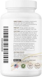 Micro Ingredients Hair Growth Vitamins for Women & Men, 240 Capsules | 14-in-1 Formula with Biotin, Collagen, Keratin, Saw Palmetto & More | Thicker, Fuller, Nourishes Thinning & Loss Hair Support