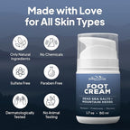 Pumice Valley 2 Pack Foot Cream for Dry Cracked Feet and Heels - Natural Moisturizer, Corn, Calluses Treatment - Skin, Body Lotion, Dead Sea Salts, Shilajit, Mountain Herbs 1.7 Oz