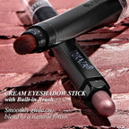 Brown Eyeshadow Stick Makeup Set 10PCS, Neutral Shimmer And Matte Cream Eye Shadow Palette, Metallic Bronze Smoky Eyeliner Brightener Crayon Pencil Kit, Ideal Gift for Women -Espresso