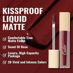 Oulac Matte Liquid Dark Red Lipstick for Women, Long Lasting Lipstick, Waterproof Lip Stain, No Transfer, Creamy High Pigmented Formula with Vitamin E, Vegan & Cruelty-Free M18