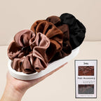 Hair Scrunchies for Women - Hair Ties No Damage Both for Thick Hair or Thin Hair Curl Hair No Crease Scrunchies Ponytail Holder No Hurt Your Hair