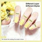 16.5ml Lemon Yellow Nail Polish Large Volume Quick Drying Nail Polish, Fast Drying and Long Lasting Color Nail Art DIY Home Manicure Gift for Women