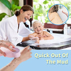 2024 Upgraded Soft Exfoliating Bath Sponges 4 Pcs, Gentle Exfoliating Body Scrub, Quick-Dry, Deep Cleansing, African Net Sponge, for All Skin Types