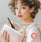 Small Flat Irons for Short Hair, 3/10" Thin Flat Iron for Short Hair, Pixie Cut and Bangs, Negative Ions Small Hair Straightener for Edges with 10th Adjustable Temp. Auto Shut Off