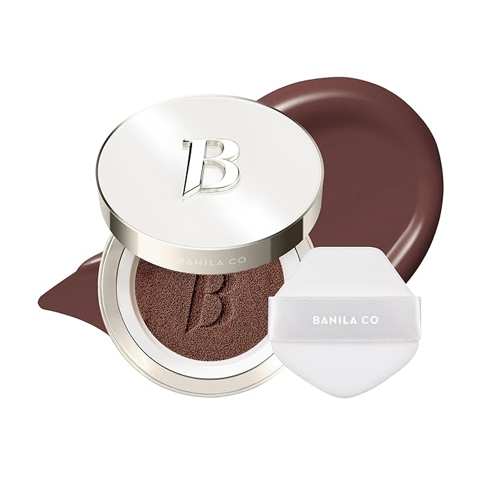 BANILA CO Covericious Ultimate Cover Cushion | Up to 100HR Long-Wear Foundation | 20 Shades for All Skin Tones | Matte & Lightweight Finish | Korean Cushion Foundation (14g / 0.49 oz), 40C COCOA