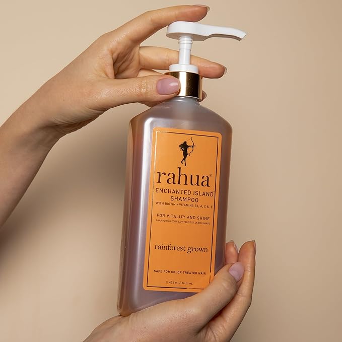 Rahua Enchanted Island Shampoo, Vegan, Sulfate Free Nourishing Shampoo with Biotin, For All Hair Types, Supports Healthy Growth and Shine, Coconut Guava Scent, Hair Care for Men and Women, 16 Fl Oz