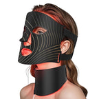 LED Light Therapy Mask Skin Care Mask & neck, LED Red 630±5nm & NIR 830nm Wavelength for Home Use