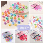 1256 pcs Hair Accessories for Girls Ponytail Holders Toddler Hair Ties with 30 pcs Mini Hair Clips 20 pcs Star Hair Clips