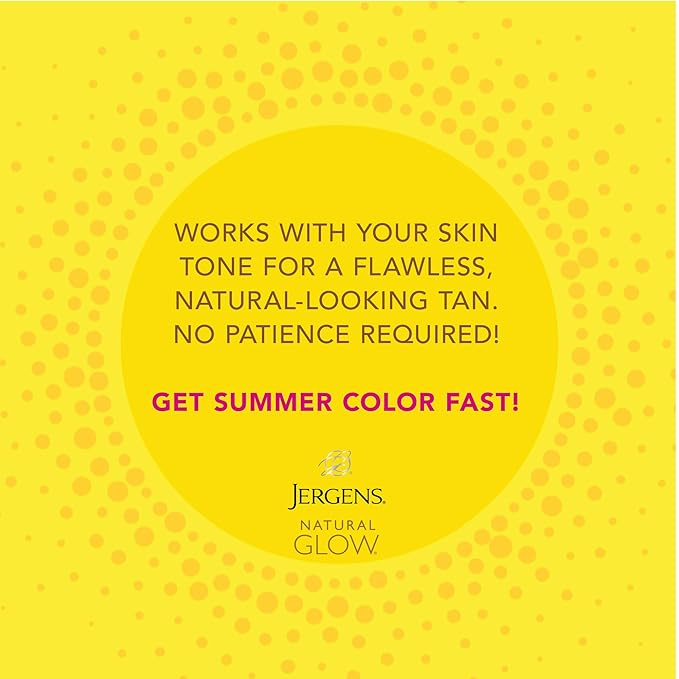 Jergens Natural Glow Instant Sun Self Tanner Mousse Bundle, Deep Bronze, Sunless Tanning, 6 Oz Bottle and Application Mitt