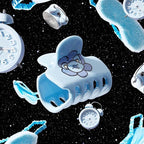 Kitsch BT21 Recycled Plastic Puffy Medium Hair Clips for Women, Medium Claw Clip for Thin & Thick Hair | Ideal Gifts for Women - KOYA, 1pc