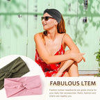 12 Pcs Stretchy Sport Headbands for Women,Absorbed Sport Headband Soft Twist Knotted Headbands for Yoga, Workout Daily Life