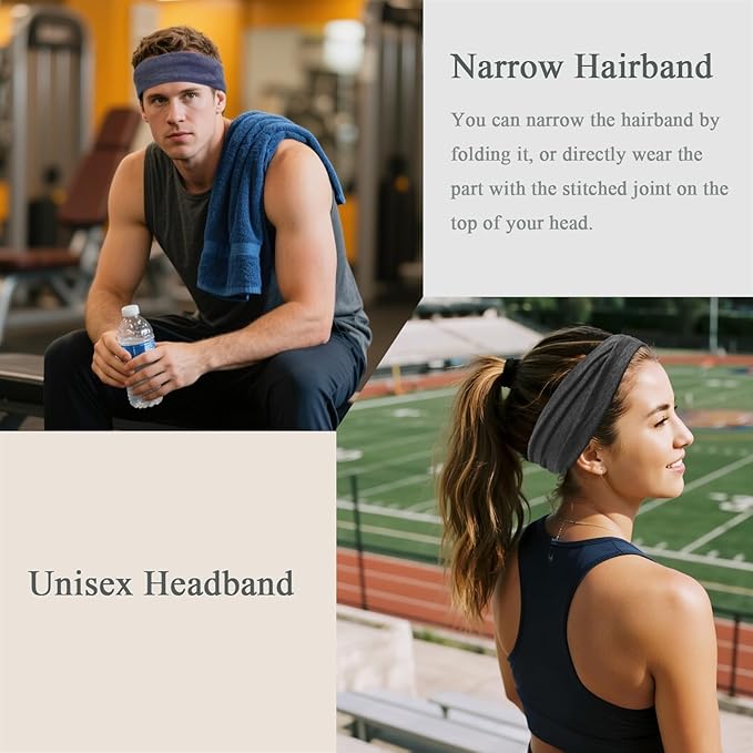 Headbands For Women Headband Elastic Soft Head Bands For Women's Hair Accessories Womens Fashion Yoga Fabric Hair Band 6 Pcs