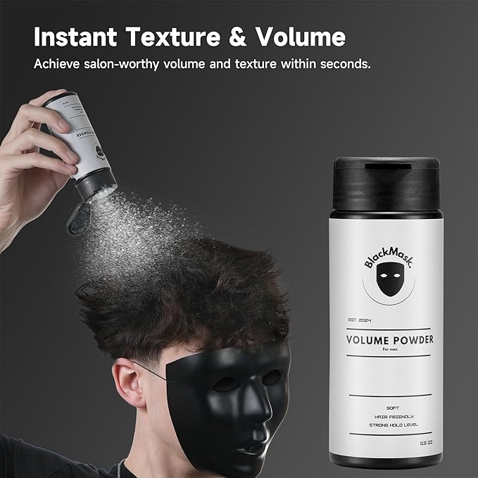 Texture Powder for Men, Easy to Apply - Instantly Adds Texture & Volume, Strong Hold, Hair Powder for Men (Pack of 2)