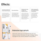 Bioliq - Pro Intensive Eye Serum - Hyaluronic Acid for Moisturizing, Wheat Sprout Extract for Wrinkle Smoothing, Dark Circle, Cooling Roller - 15 ml