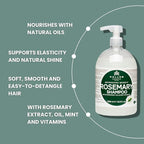 Kallos KJMN Rosemary Refreshing Shampoo with Rosemary, Peppermint, Provitamin B5 & Natural Oils – Pump 1000 ml – 33.81 Fl Oz