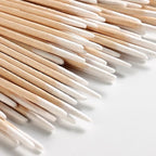200Pcs Pointed Cotton Swabs 2.67 Inch Microblading Precision Tip Cotton Swab Wooden Long Cotton Sticks Applicator Makeup Gun Cleaning Eyebrow Tattoo Permanent Supplies