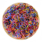3200 Pcs Elastic Rubber Bands Small Hair Ties Hair Rubber Mini Hair Bands Hair Elastics Tiny Soft Holder Ponytails for Girls (Dark Multicolor)