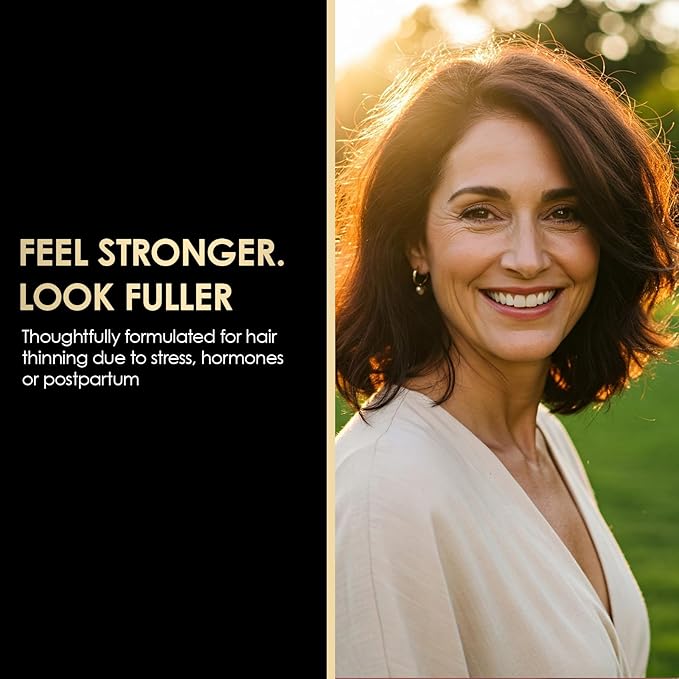 ThickTails Hair Growth Serum for Women with Biotin and Caffeine, Leave In Root Stimulating Scalp Serum, Lightweight Hair Thickening Treatment for Thinning Hair and Fuller Looking Roots, 3.4 fl oz