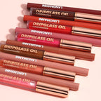 6pcs Hydrating Lip Oils + Lip Liner Pencil Lip Combo Sets, 24H Long-Lasting Lip Kit with Lip Liner and Gloss, Nourishing, Non-Sticky Tinted Stain Lip Gloss Plumping Lip Oil Set for Women(Set B)