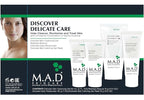 M.A.D Skincare Discover Delicate Care Set – Complete Sensitive Skin Regimen with Gentle Cleansing Gel, Redness Rescue, Daily Moisturizer & Calming Gel Mask – Hydrates & Soothes Irritated Skin