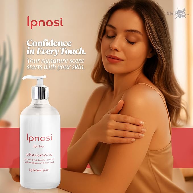 Ipnosi Pheromone Body Cream for Women, Sensual Hand & Body Moisturizer, Long-Lasting Fragrance with Essential Oils, 100% Vegan & Cruelty-Free by Natural Splash - 8.45 Fl Oz
