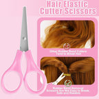 28 Colors Rubber Bands for Hair, 1500 Pcs Elastic Hair Bands Baby Girl Hair Ties Mini Hair Rubber Bands with 4 Hair Styling Tools 10 Hair Clips Hair Accessories for Toddler Baby Girl Kids