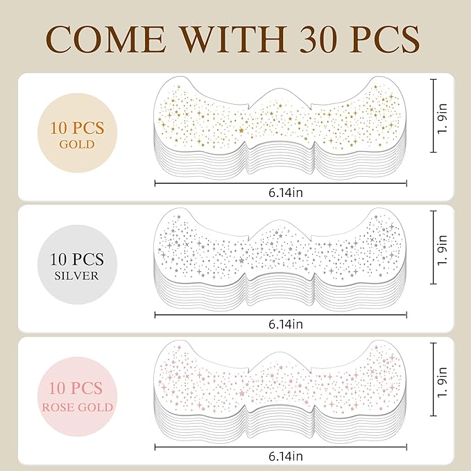 Glitter Freckles Face Tattoo, 30PCS Body Glitter Christmas Face Tattoos, Sparkle Patches for Women, Waterproof Fake Freckles,Festival Rave Outfits Festival Decorations (GOLD&Silver&Rose Gold)