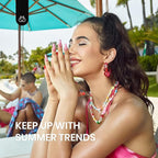 Beetles Christmas Gel Nail Polish with Blooming Gel, 5 Colors Neon Pink Green Blue Purple Yellow Nail Polish Clear Blooming Polish for Spreading Effect2 Nail Art Brushes UV/Led Gift Set for Women