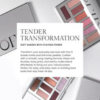 OFIR Shimmer 12-Shade Eyeshadow Palette | Buildable Pigment Adds Depth | Talc Free Eye Shadow Palette Makeup | Lightweight Powder Enhances Radiant Looks (Quiet Bloom)