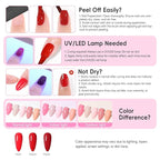 COSCELIA 40pcs Gel Nail Polish Set, 35 Colors Nail Gel polish with 5 Bottles Base and Top Coat White Brown Black Nude Red Orange Fall Winter Colors Nail Art Christmas Gifts for Women Girls