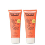 Everyday Humans Oh My Bod SPF50 Face & Body Sunscreen Lotion 3.4 oz - Pack of 2