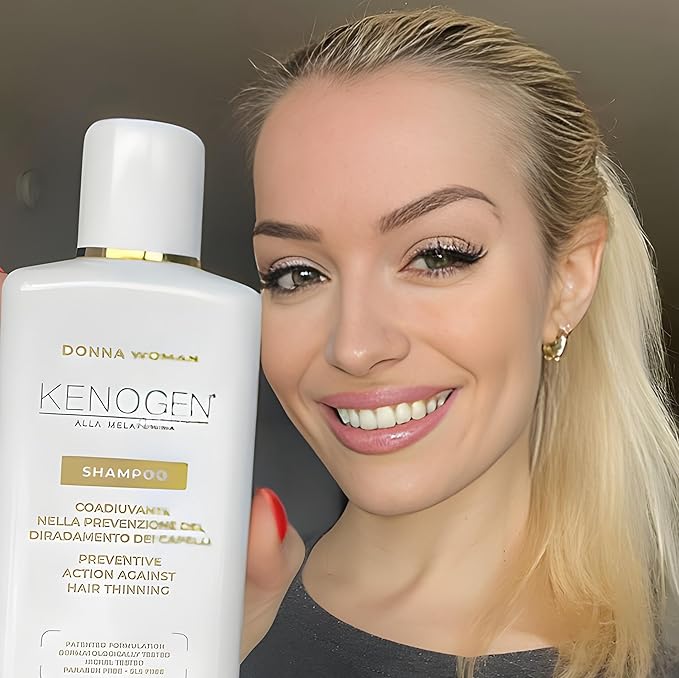 Kenogen Women’s Hair Growth Shampoo – Thickening & Volumizing for Thinning Hair – Boosts Regrowth with Melatonin – Vegan, Sulfate-Free, Cruelty-Free, DHT Blocker, Hair Loss Treatment