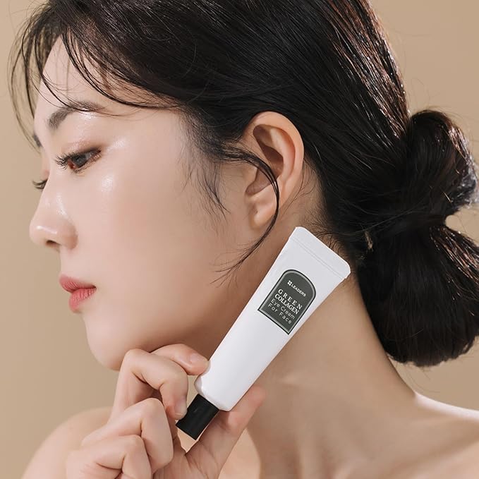 LEADERS Green Collagen Eye Cream for Face – Vegan Anti-Aging Eye Treatment, Reduces Fine Lines & Dark Circles Without Irritation, Improves Skin Elasticity & Hydration, Softens Wrinkles, 50ml