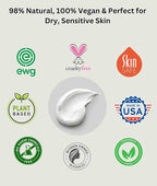 RaGaNaturals Natural Unscented Body Lotion for Dry Skin with Shea Butter and Vitamin E & B5 - Hydrating, Nourishing, Fragrance Free Hand Moisturizer With Organic Essence - For Women, Men, Kids - 8 Oz